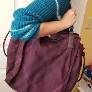 Burberry Buckleigh Purple Tote Bag